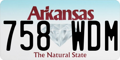 AR license plate 758WDM