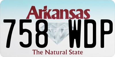 AR license plate 758WDP