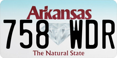 AR license plate 758WDR