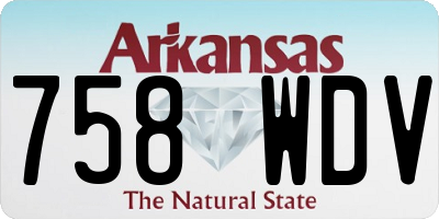 AR license plate 758WDV