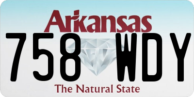 AR license plate 758WDY