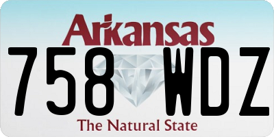 AR license plate 758WDZ