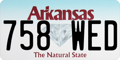 AR license plate 758WED