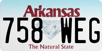 AR license plate 758WEG