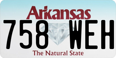 AR license plate 758WEH