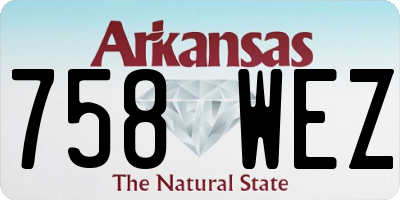 AR license plate 758WEZ