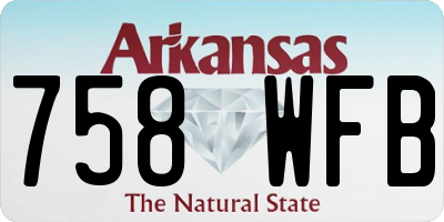AR license plate 758WFB