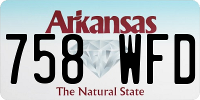 AR license plate 758WFD