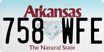 AR license plate 758WFE
