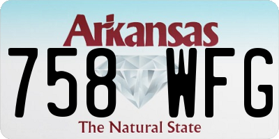AR license plate 758WFG