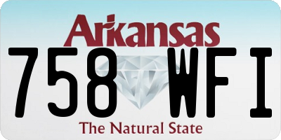 AR license plate 758WFI