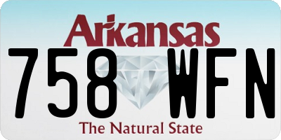 AR license plate 758WFN