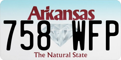 AR license plate 758WFP