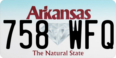 AR license plate 758WFQ