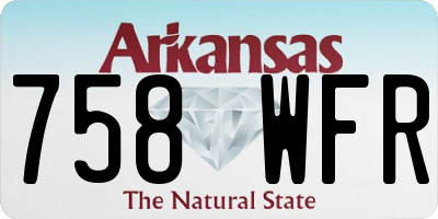 AR license plate 758WFR