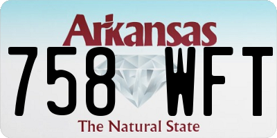 AR license plate 758WFT