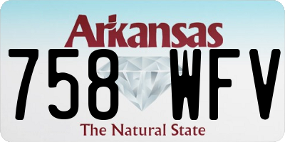 AR license plate 758WFV