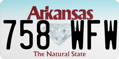 AR license plate 758WFW