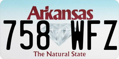 AR license plate 758WFZ