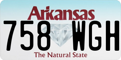 AR license plate 758WGH