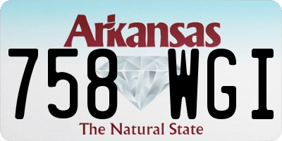 AR license plate 758WGI