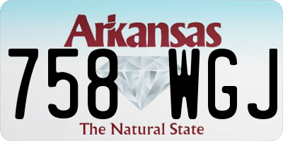 AR license plate 758WGJ