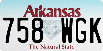 AR license plate 758WGK