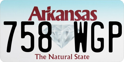 AR license plate 758WGP