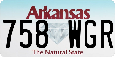 AR license plate 758WGR