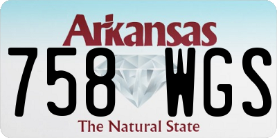 AR license plate 758WGS