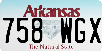 AR license plate 758WGX