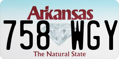 AR license plate 758WGY