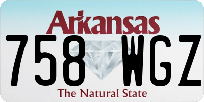 AR license plate 758WGZ