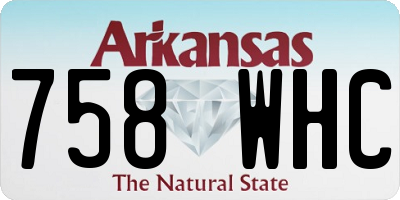 AR license plate 758WHC