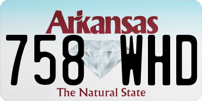 AR license plate 758WHD