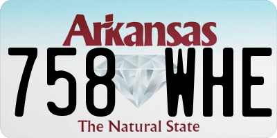 AR license plate 758WHE