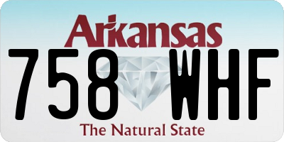 AR license plate 758WHF