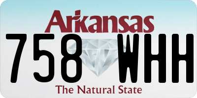 AR license plate 758WHH