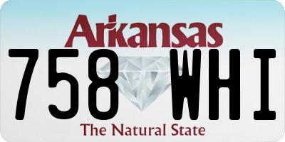 AR license plate 758WHI