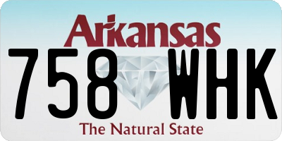 AR license plate 758WHK