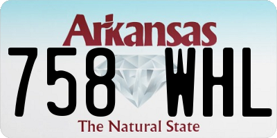 AR license plate 758WHL