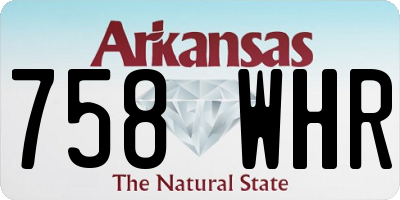 AR license plate 758WHR