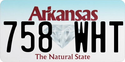 AR license plate 758WHT