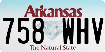 AR license plate 758WHV