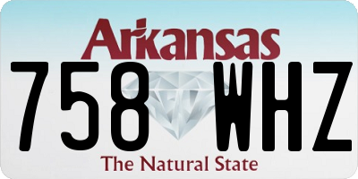 AR license plate 758WHZ