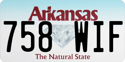 AR license plate 758WIF