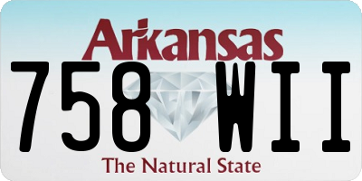 AR license plate 758WII