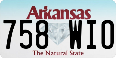 AR license plate 758WIO