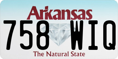 AR license plate 758WIQ