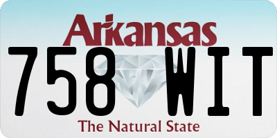 AR license plate 758WIT